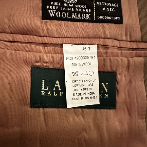 Gorgeous Ralph Lauren 100% Wool Suit in a Grey/Taupe. Men’s Size 46R. - Picture 2 of 11